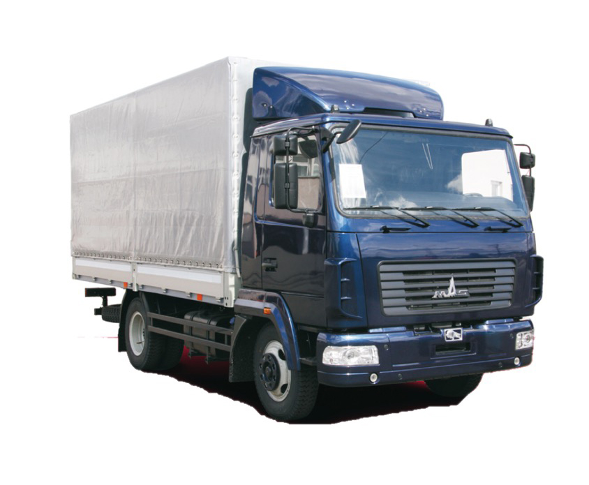 Бортовой автомобиль МАЗ-4371C0-531-000 тентованный 4×2